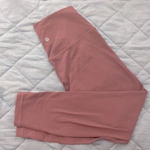 Size 8 Lululemon pink Align Leggings